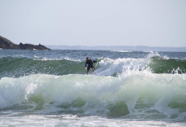Hermosas olas en Quiberon 
